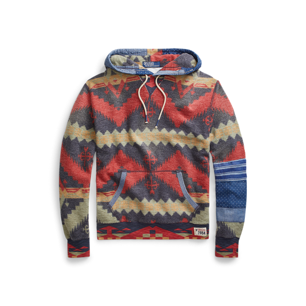 Patchwork Fleece Hoodie Polo Ralph Lauren 1