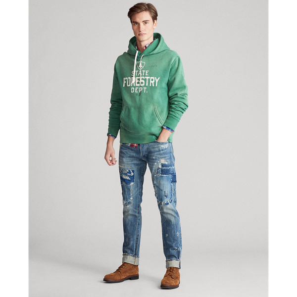 Verano Green Fleece Graphic Hoodie Polo Ralph Lauren 3