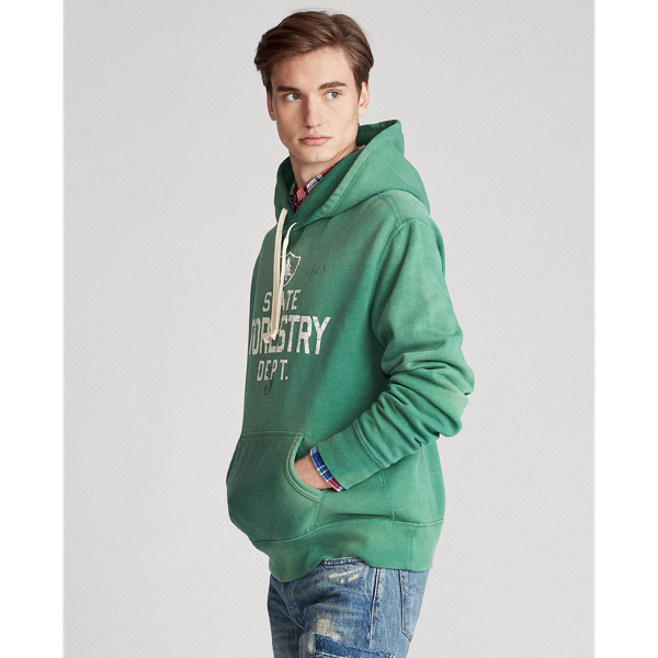 Verano Green Fleece Graphic Hoodie Polo Ralph Lauren 4