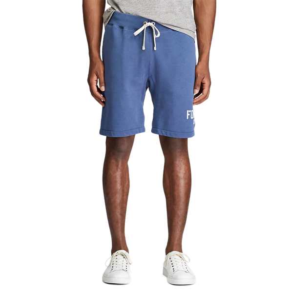 Graphic Fleece Short Polo Ralph Lauren em Clancy Blue 3