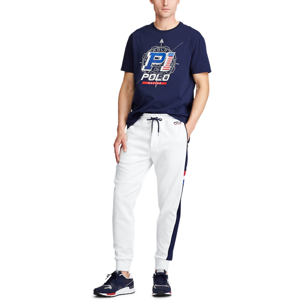 Doppellagige Jogginghose Polo Ralph Lauren in Ceramic White Multi 2