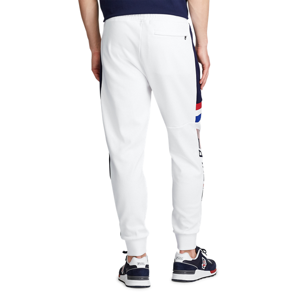 Doppellagige Jogginghose Polo Ralph Lauren in Ceramic White Multi 4