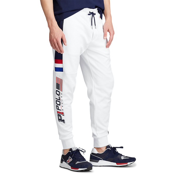 Doppellagige Jogginghose Polo Ralph Lauren in Ceramic White Multi 5