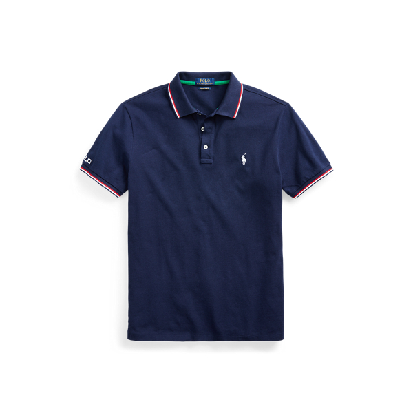 Custom Slim Fit Mesh Polo Shirt