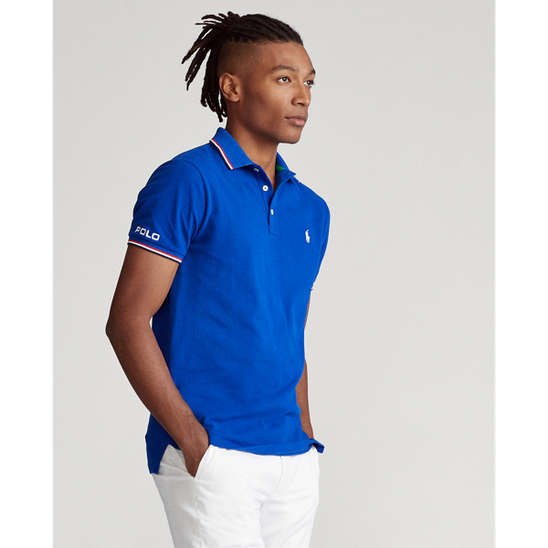 Sapphire Star Custom Slim Fit Mesh Polo Shirt Polo Ralph Lauren 4