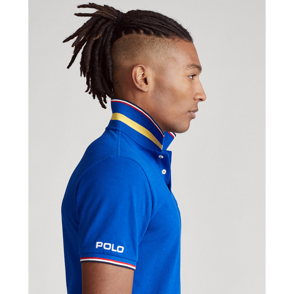 Sapphire Star Custom Slim Fit Mesh Polo Shirt Polo Ralph Lauren 6