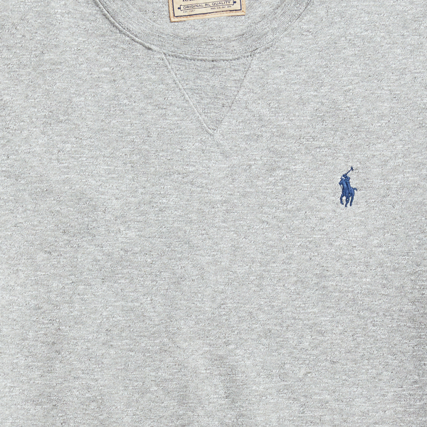Dark Vintage Heather Garment-Dyed Fleece Sweatshirt Polo Ralph Lauren 8