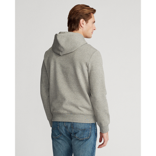 Spruce Grey Heather Double-Knit Logo Hoodie Polo Ralph Lauren 5