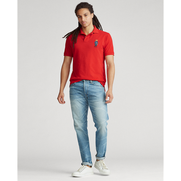 RL 2000 Red Custom Slim Fit Bear Polo Polo Ralph Lauren 3