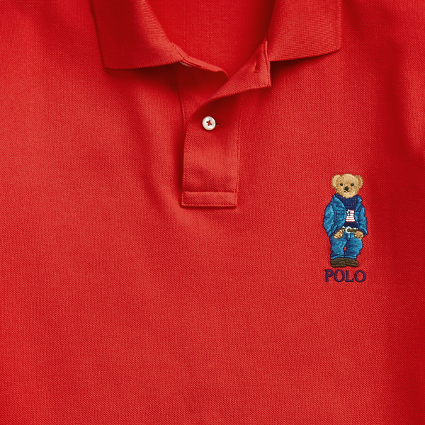 RL 2000 Red Custom Slim Fit Bear Polo Polo Ralph Lauren 6