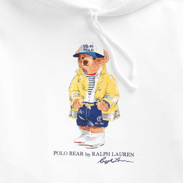White CP-93 Polo Bear Fleece Hoodie Polo Ralph Lauren 6