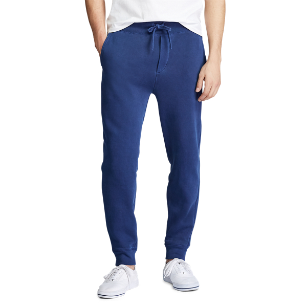 Geverfde joggingbroek van fleece Polo Ralph Lauren in Cruise Navy 3