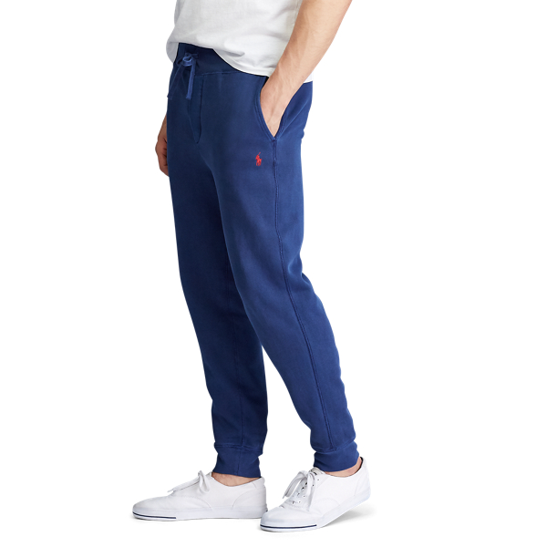 Geverfde joggingbroek van fleece Polo Ralph Lauren in Cruise Navy 5