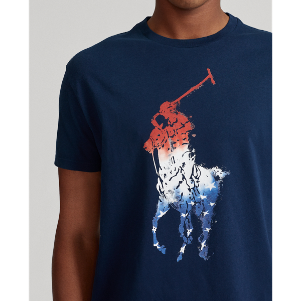 Cruise Navy Classic Fit Big Pony T-Shirt Polo Ralph Lauren 6