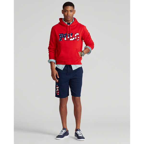 Rl Red Fleece Graphic Hoodie Polo Ralph Lauren 3