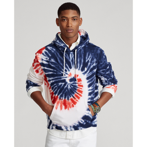 Tie Dye French Terry Hoodie for Men Ralph Lauren NO