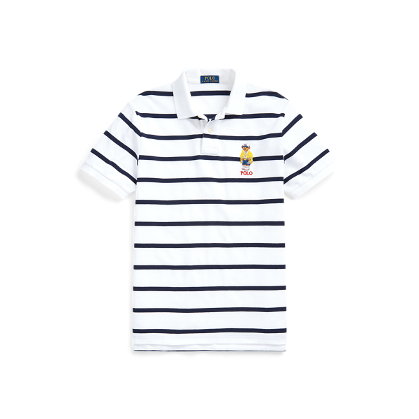 White/Cruise Navy Custom Slim Fit Polo Bear Polo Shirt Polo Ralph Lauren 2