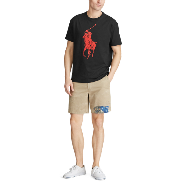T-shirt Big Pony coupe ajust&eacute;e en jersey Polo Ralph Lauren en Black 2