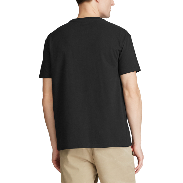 T-shirt Big Pony coupe ajust&eacute;e en jersey Polo Ralph Lauren en Black 4