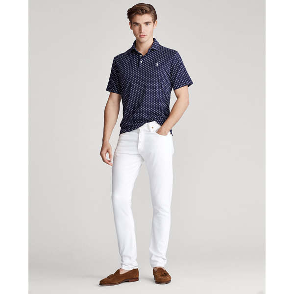 Refined Navy Deco Foulard Classic Fit Interlock Polo Polo Ralph Lauren 3
