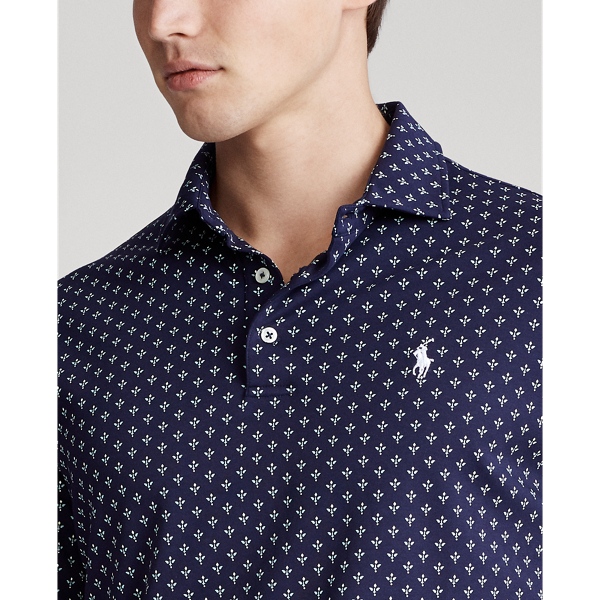 Refined Navy Deco Foulard Classic Fit Interlock Polo Polo Ralph Lauren 6