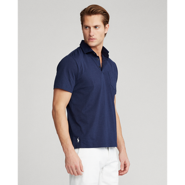 Refined Navy Custom Slim Fit Jersey Polo Shirt Polo Ralph Lauren 4