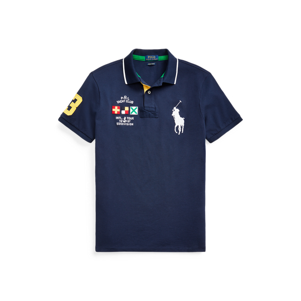 Custom Slim Fit Mesh Polo Polo Ralph Lauren 1