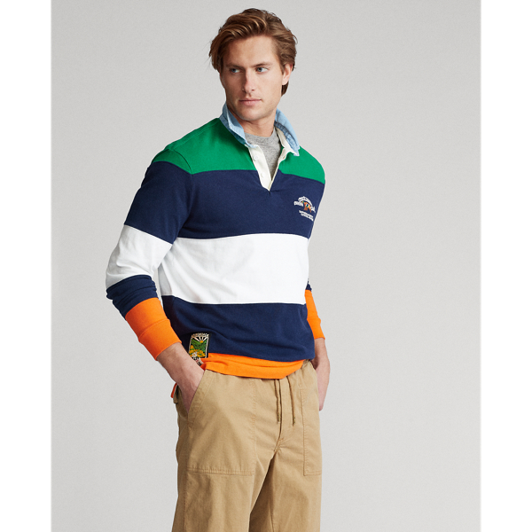 Cruise Navy Multi Classic Fit Rugby Shirt Polo Ralph Lauren 4