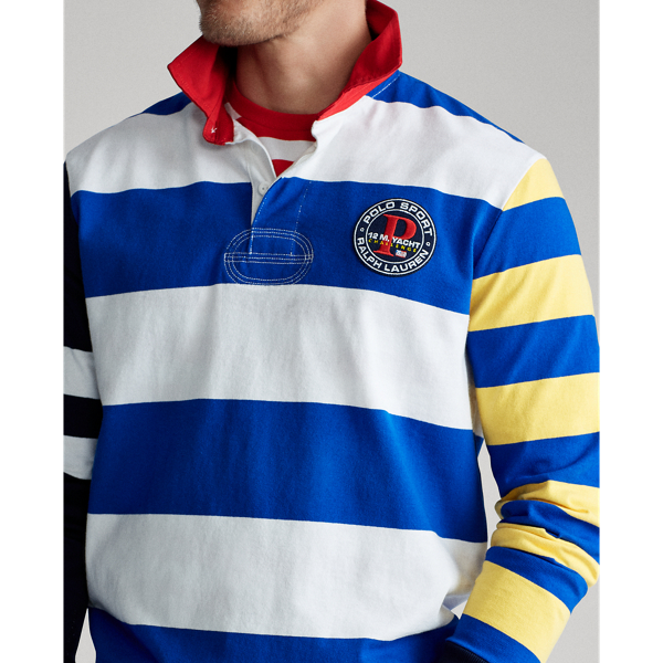 Classic Fit Rugby Shirt Polo Ralph Lauren in Sapphire Star Multi 5