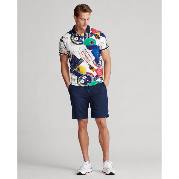 White Ships Log Print The Nautical Racing Polo Shirt Polo Ralph Lauren 3
