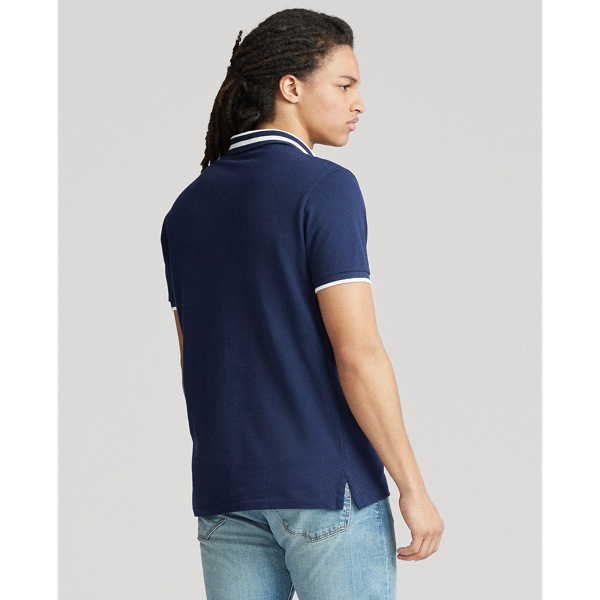 Cruise Navy Custom Slim Fit Mesh Polo Polo Ralph Lauren 5