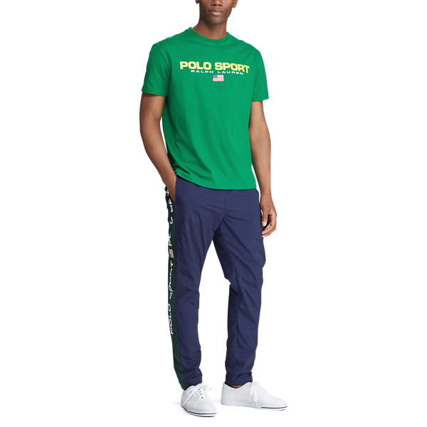 Hillside Green Classic Fit Polo Sport Jersey T-Shirt Polo Ralph Lauren 2