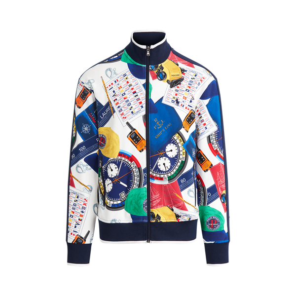 White Ships Log Print The Nautical Racing Jacket Polo Ralph Lauren 2