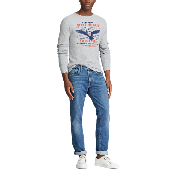 Andover Heather Waffle-Knit Graphic Crewneck Polo Ralph Lauren 2