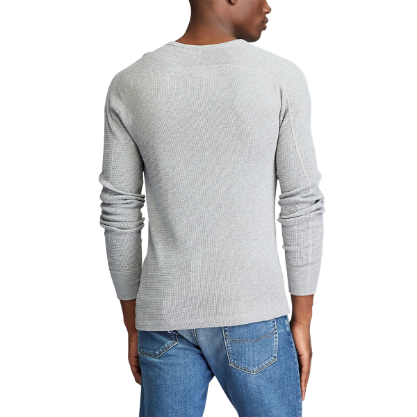 Andover Heather Waffle-Knit Graphic Crewneck Polo Ralph Lauren 4