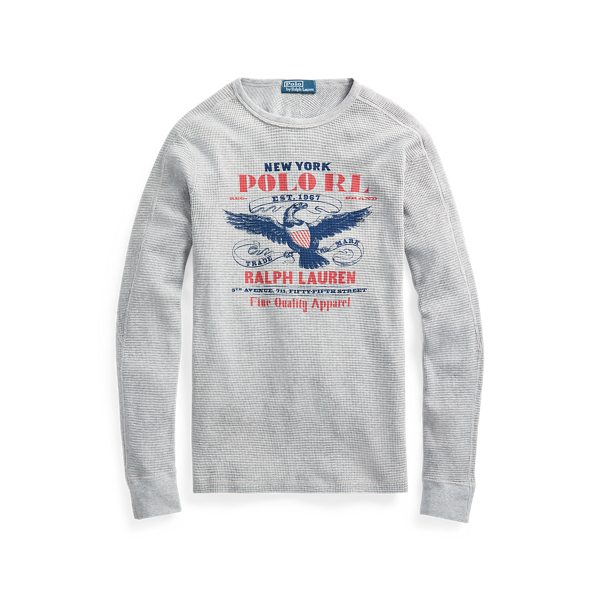 Waffle-Knit Graphic Crewneck Polo Ralph Lauren 1