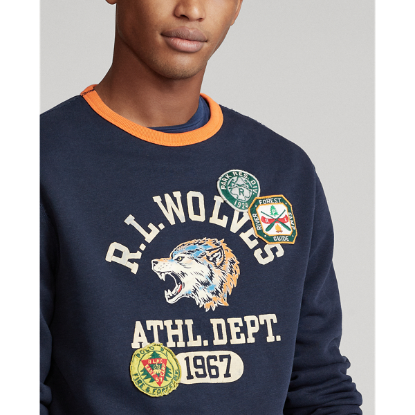 Dark Cobalt Fleece Graphic Sweatshirt Polo Ralph Lauren 5