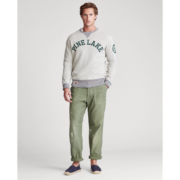 Light Vintage Heather Fleece Graphic Sweatshirt Polo Ralph Lauren 3