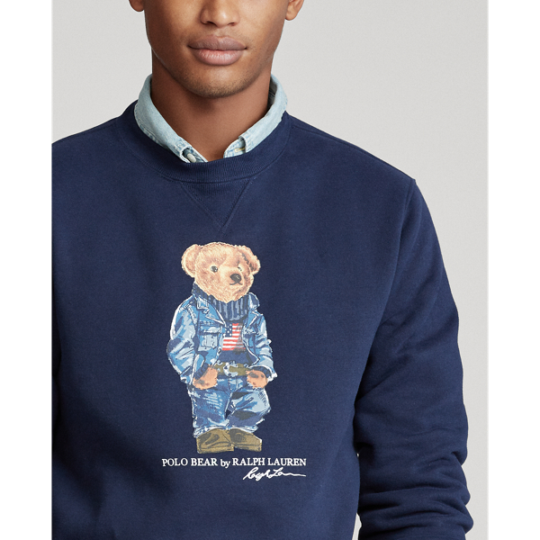 Fleece-Sweatshirt mit Denim Bear Polo Ralph Lauren in Kreuzfahrt-Navy 5