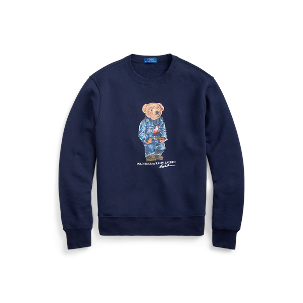 Fleece-Sweatshirt mit Denim Bear Polo Ralph Lauren in Kreuzfahrt-Navy 2