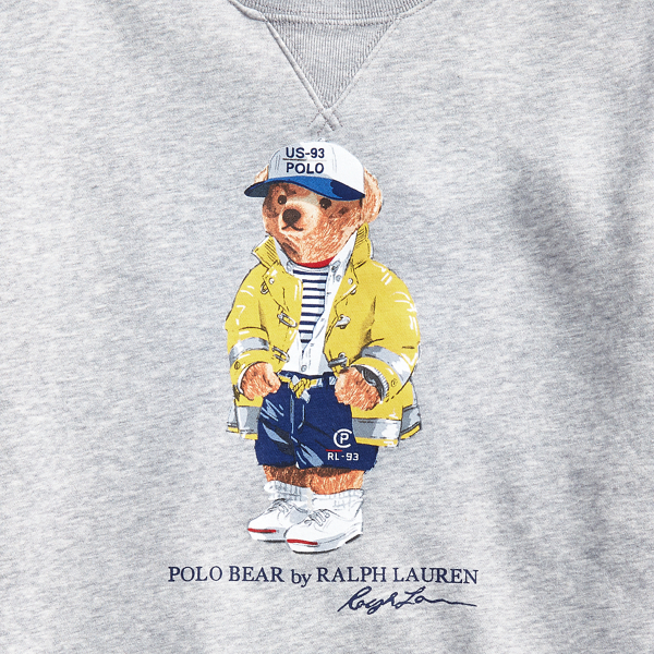 Sweat Polo&nbsp;Bear CP-93 en molleton Polo Ralph Lauren en Chin&eacute; Andover 7