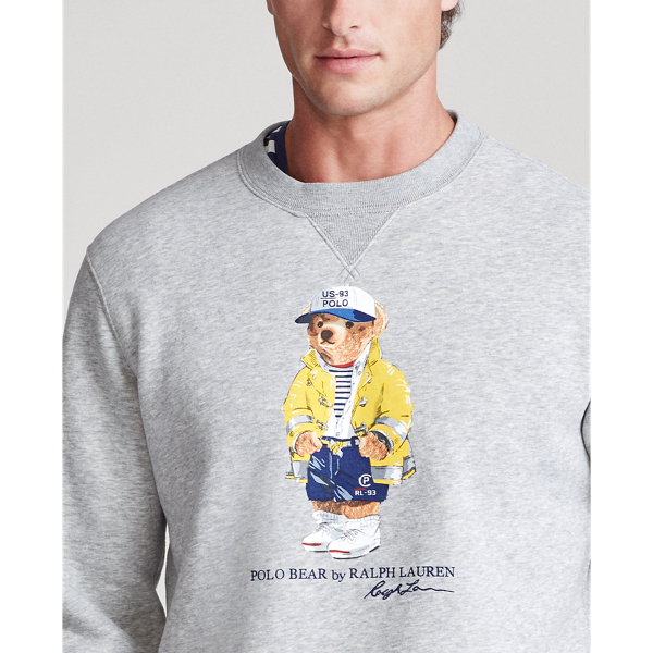 Sweat Polo&nbsp;Bear CP-93 en molleton Polo Ralph Lauren en Chin&eacute; Andover 6