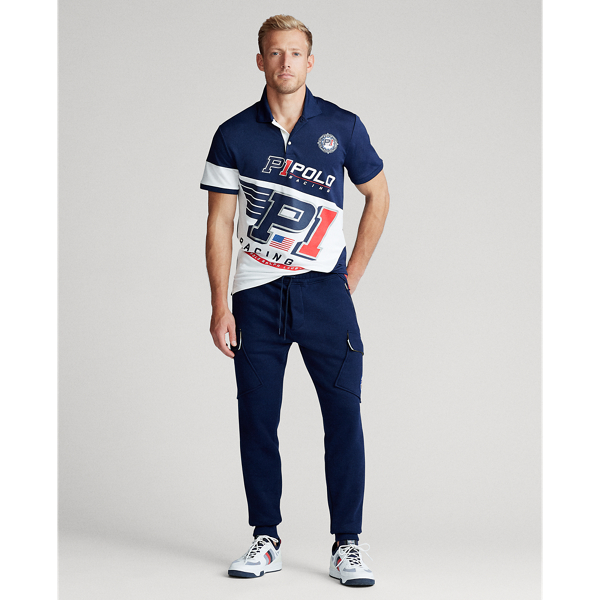 Newport Navy Multi Classic Fit Tech Pique Polo Polo Ralph Lauren 3