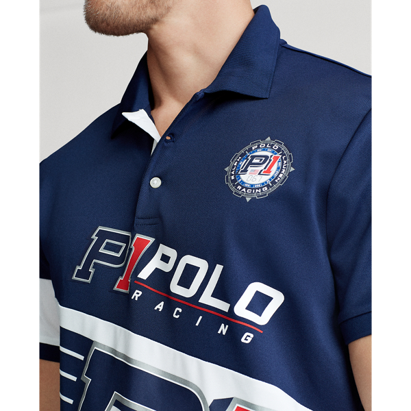 Newport Navy Multi Classic Fit Tech Pique Polo Polo Ralph Lauren 5