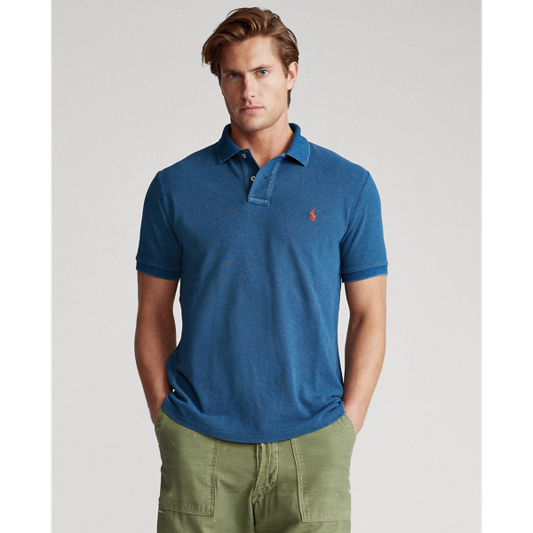 Polo in piqu&eacute; indaco Classic-Fit