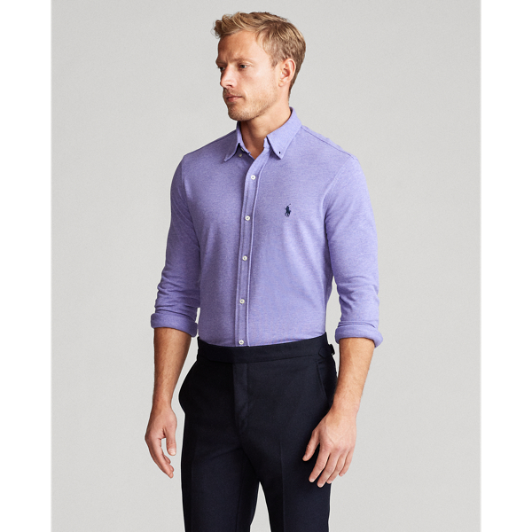 Maidstone Purple Heather Featherweight Mesh Shirt Polo Ralph Lauren 4