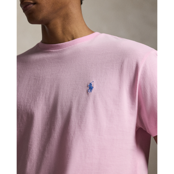 Carmel Pink Classic Fit Jersey Crewneck T-Shirt Polo Ralph Lauren 5