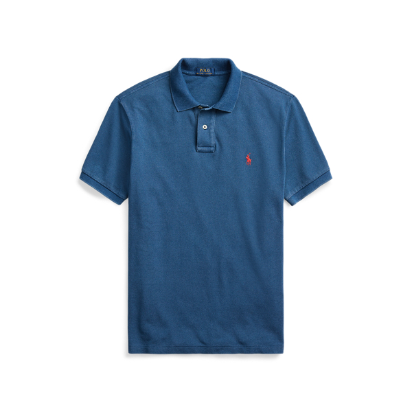 【POLO RALPH LAUREN】CUSTOM SLIM FIT INDIGO MESHポロシャツ Custom Slim Fit Indigo Mesh Polo Shirt for Men | Ralph