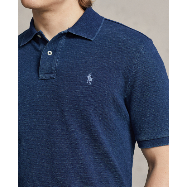 Dark Indigo The Iconic Mesh Polo Shirt Polo Ralph Lauren 6