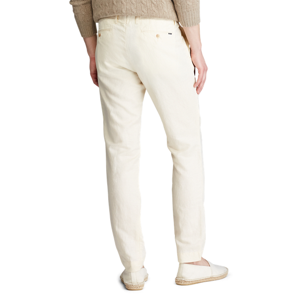 Andover Cream Slim Fit Linen-Blend Trouser Polo Ralph Lauren 4